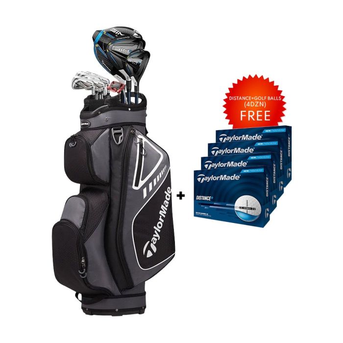 Taylormade SIM2 Max Graphite Golf Set - Right Hand - Regular Flex - 11 Clubs + Bag