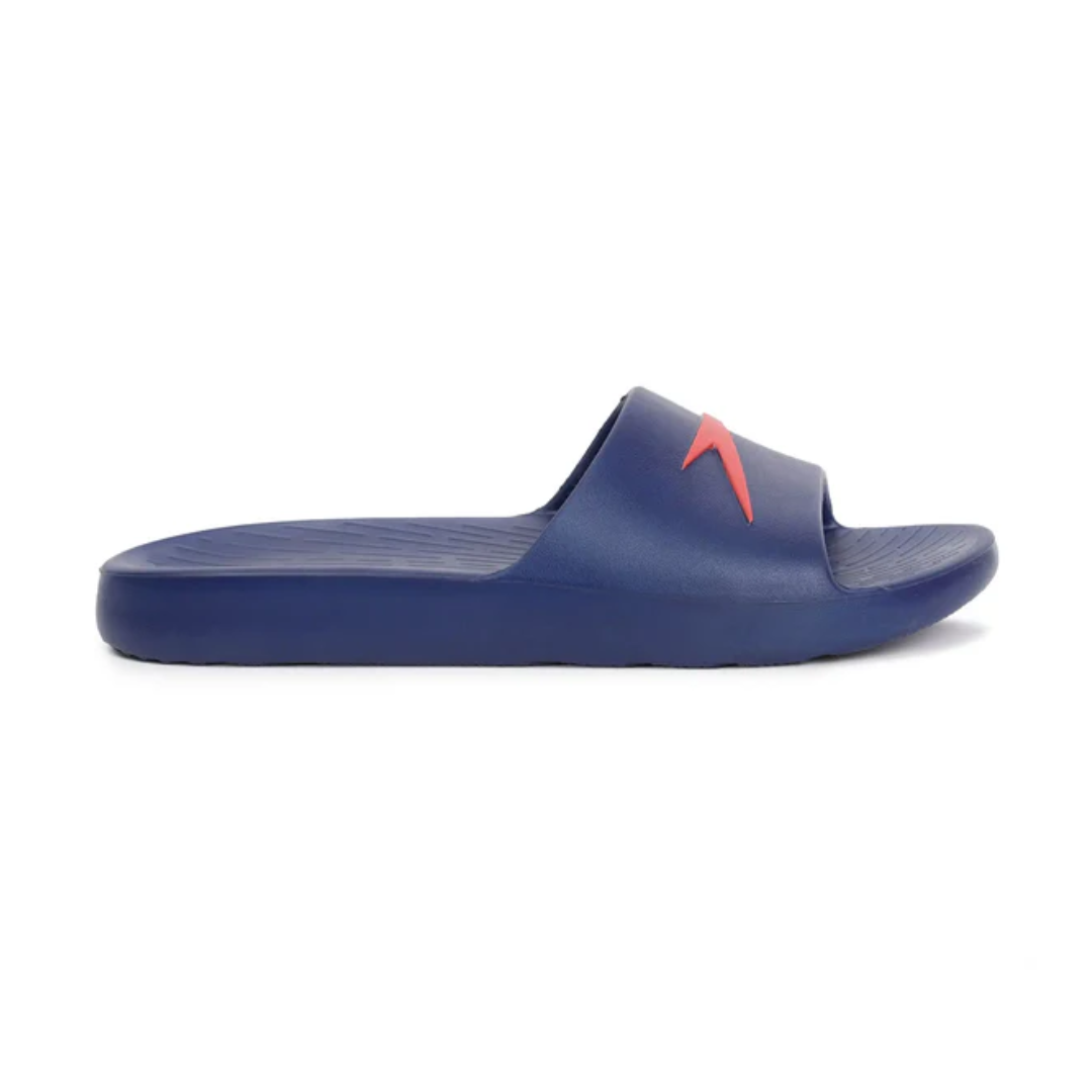 Speedo Men's Single Color Slides - Ammonite & Fed Red