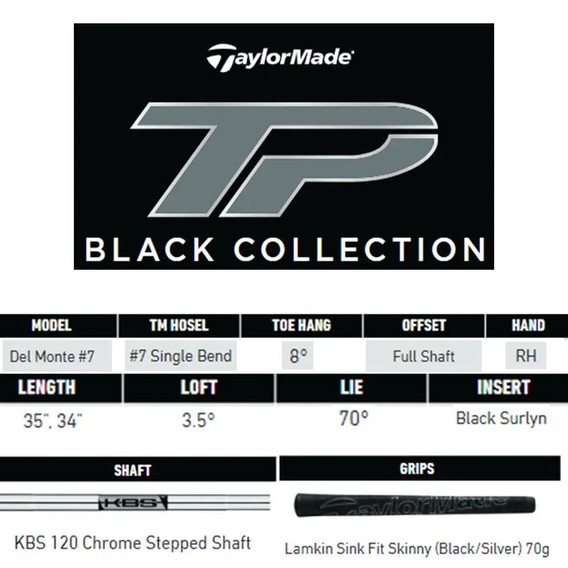 TaylorMade TP Black Del Monte 7 Putter