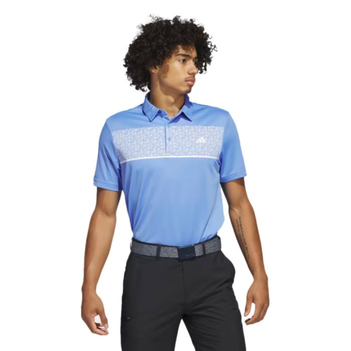 Adidas Men’s Chest Print Polo T-Shirt -(US Size)