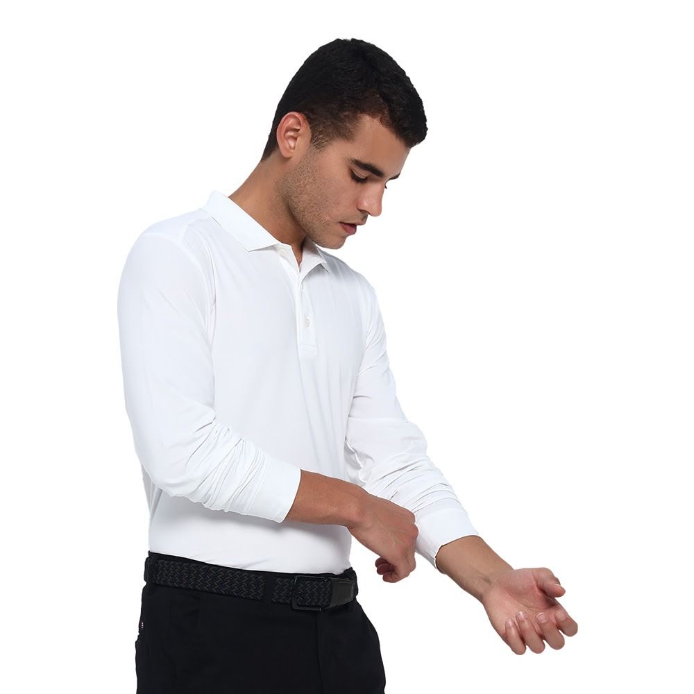 Jack Nicklaus Men’s Euro Detail Performance Long Sleeve Golf T-Shirt