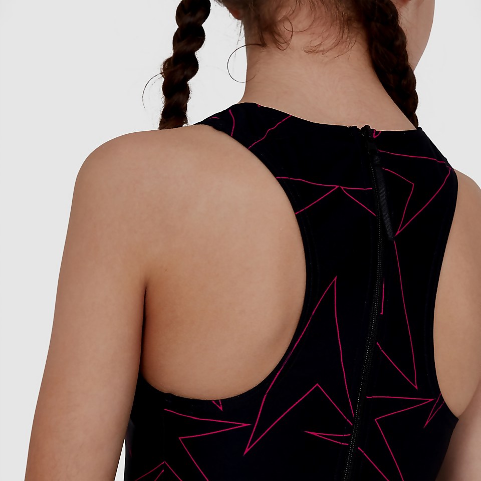 Speedo Girl's Boomstar Legsuit - Black