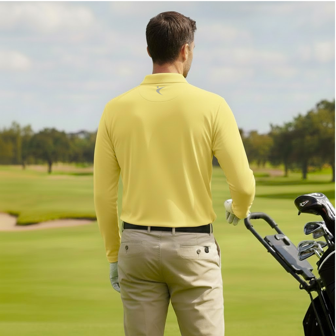 GolfBasic Men's Long Sleeves Polo T Shirt (Indian Size)