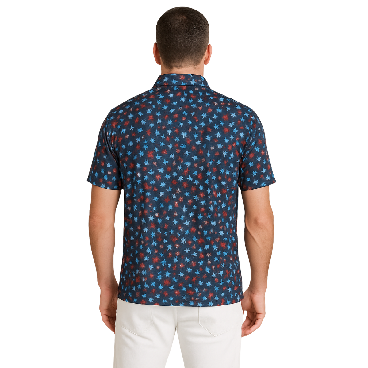 Sligo Men's Star-Spangled Polo T-shirt (Indian Size)