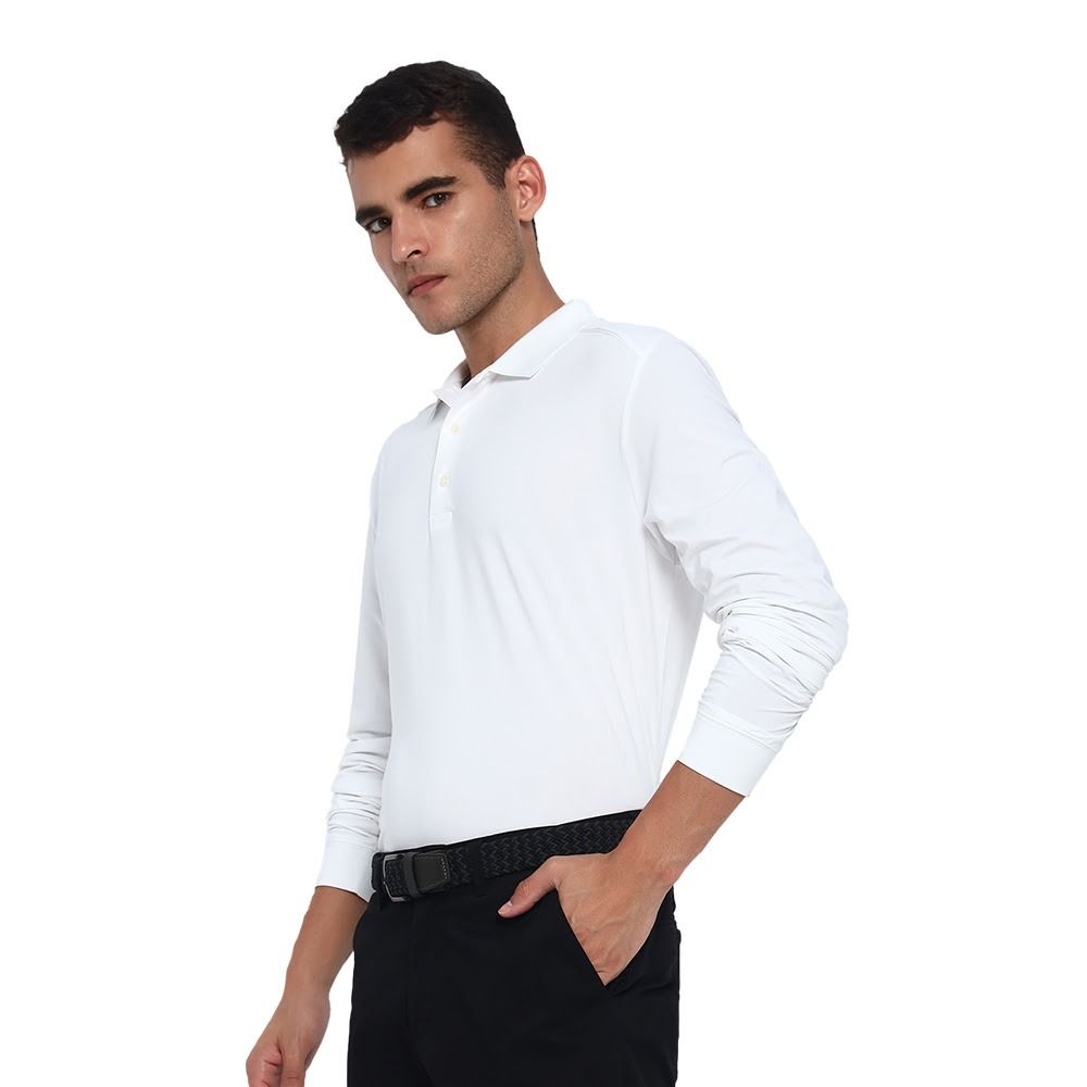 Jack Nicklaus Men’s Euro Detail Performance Long Sleeve Golf T-Shirt