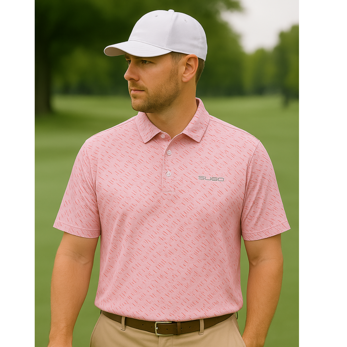 Sligo Men's Blush Breeze Polo T-shirt (Indian Size)