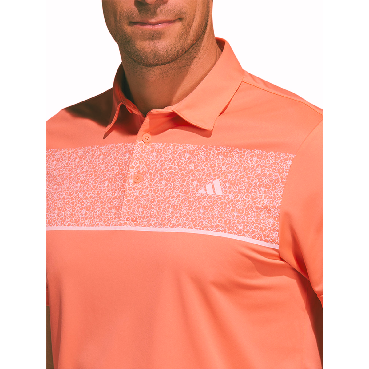 Adidas Men’s Chest Print Polo T-Shirt -(US Size)