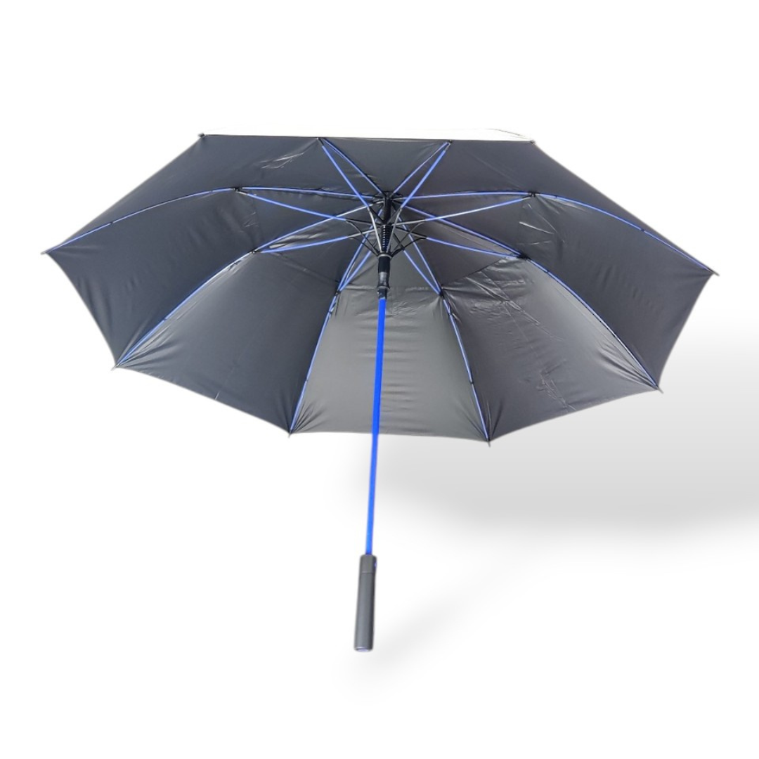 GolfBasic 60'' EP Coated Double Canopy Golf Umbrella (Red/White/Blue)