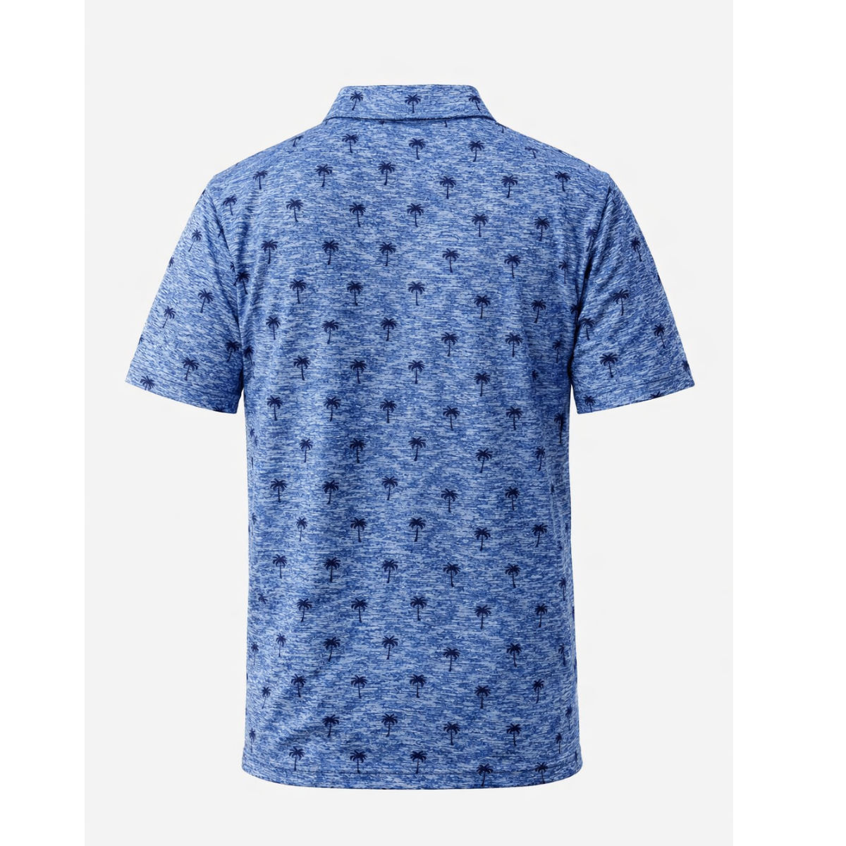 Sligo Men’s Blue Palm Tree Golf Shirt (Indian Size)