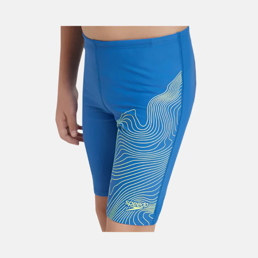 Speedo Boy's Tide Print Sports Gala Logo Jammer