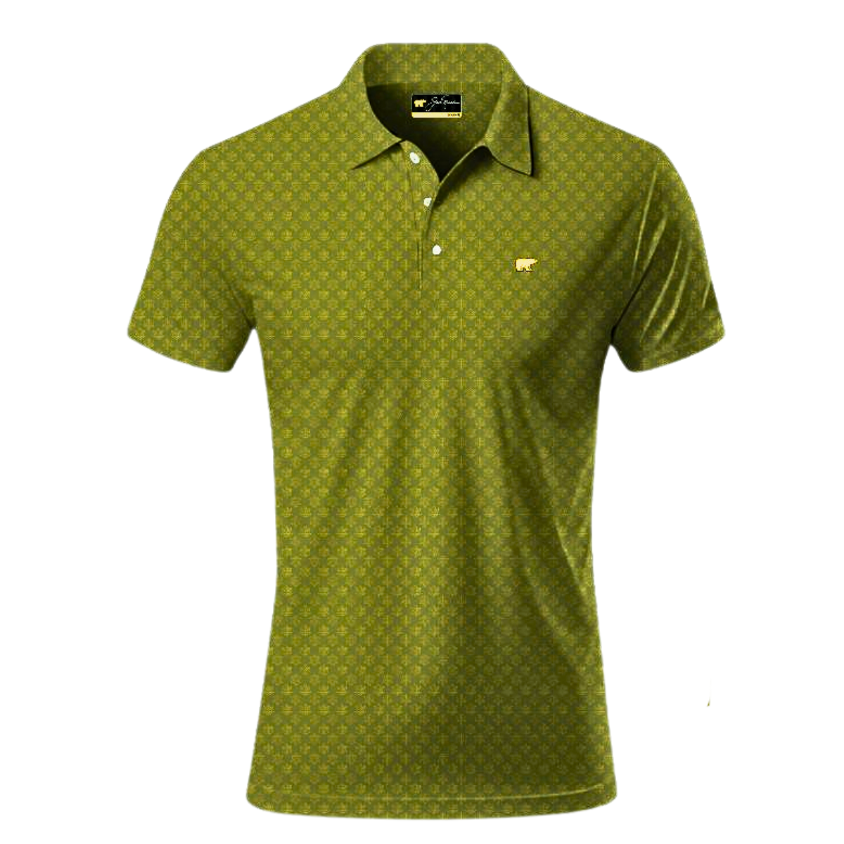 Jack Nicklaus Men's Snowflake Leaf Designs Golf Polo T-Shirt