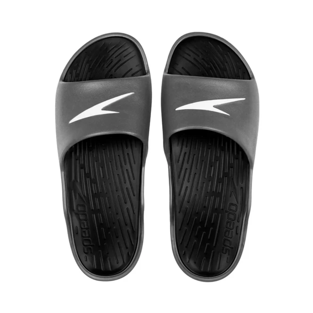 Speedo Men's Dual Color Slides - Black & Oxid Grey