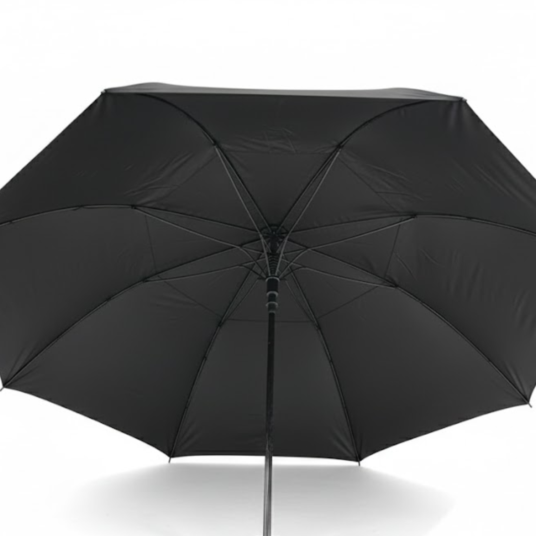 GolfBasic 60'' Double Canopy Golf Umbrella (Black)