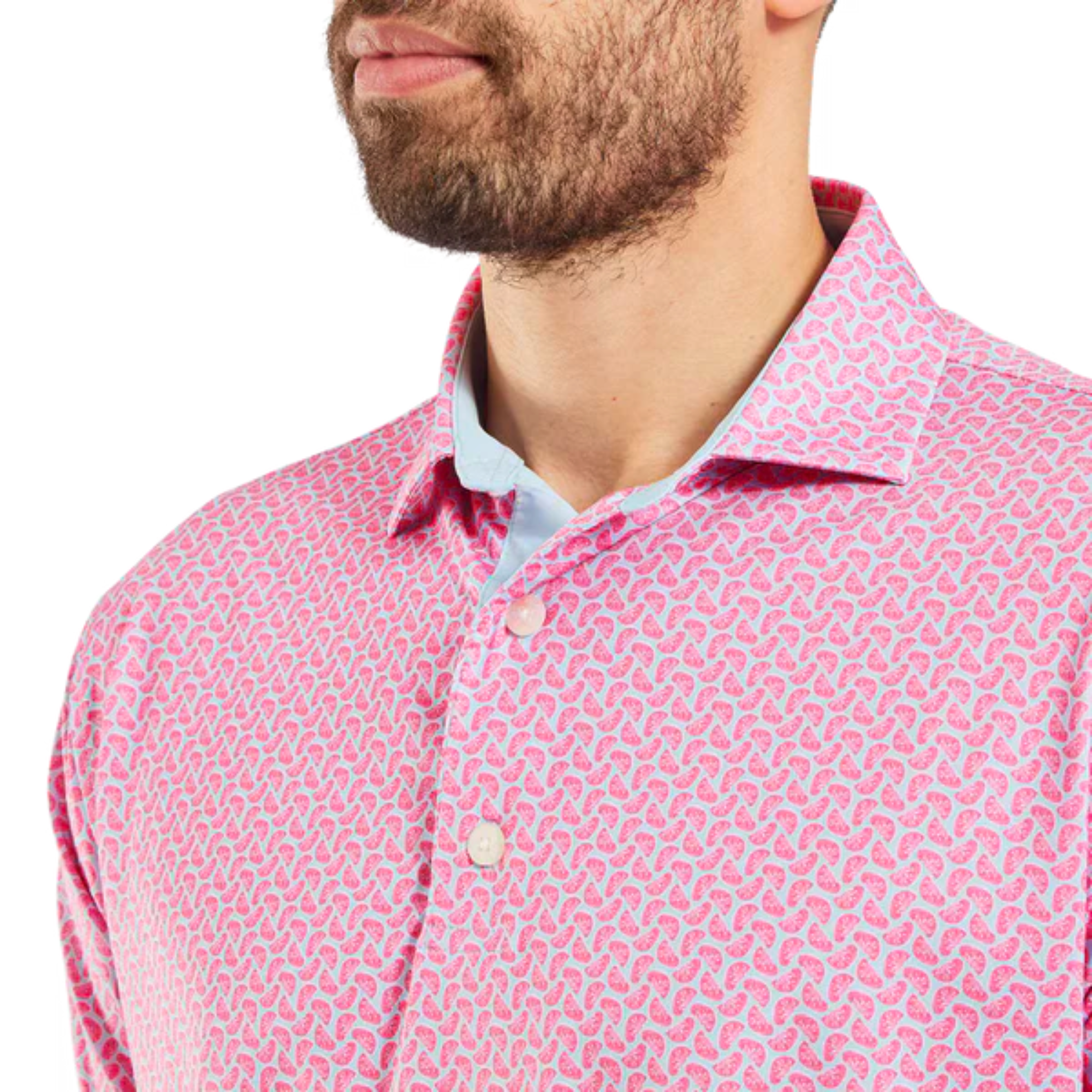 FootJoy Men's Citrus Print Golf Polo T-Shirt