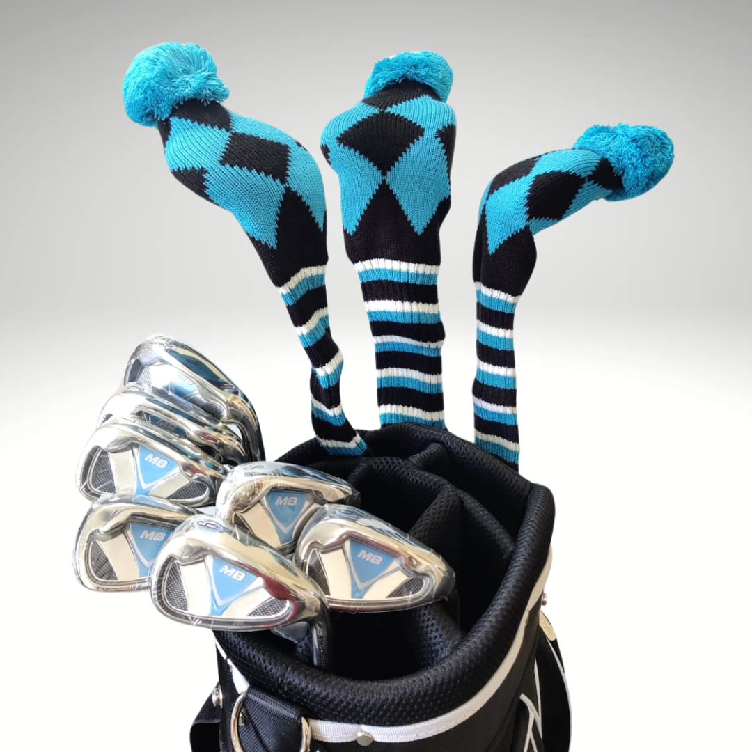 GolfBasic Knitted Head Covers (Set of 3 pcs)