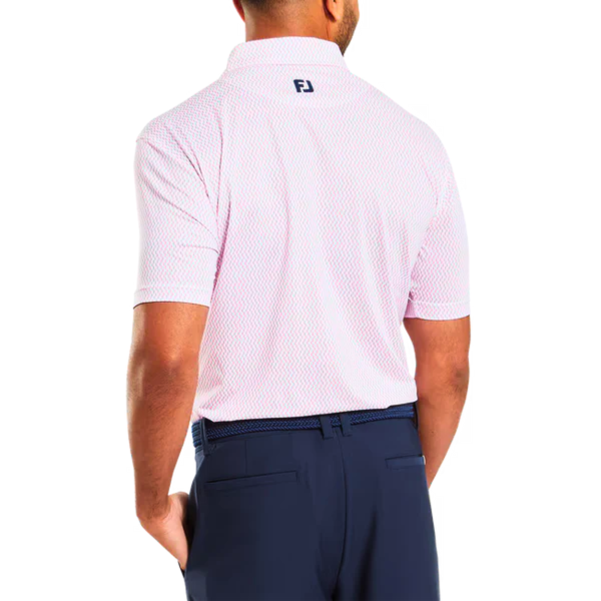 FootJoy Men's Wiggle Print Golf Polo T-Shirt