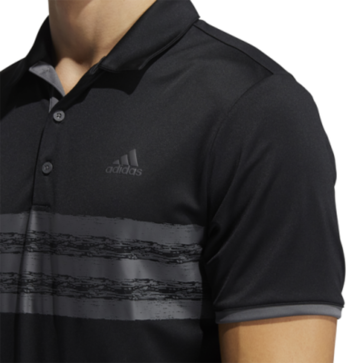 Adidas Men's Core Striped Polo T-Shirt (US Size)