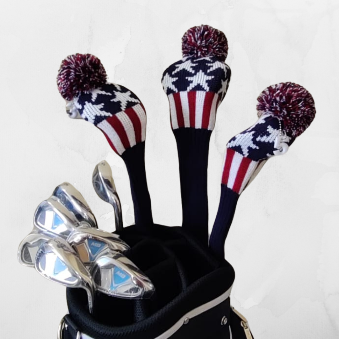 GolfBasic Star Knitted Head Covers (Set of 3 pcs)