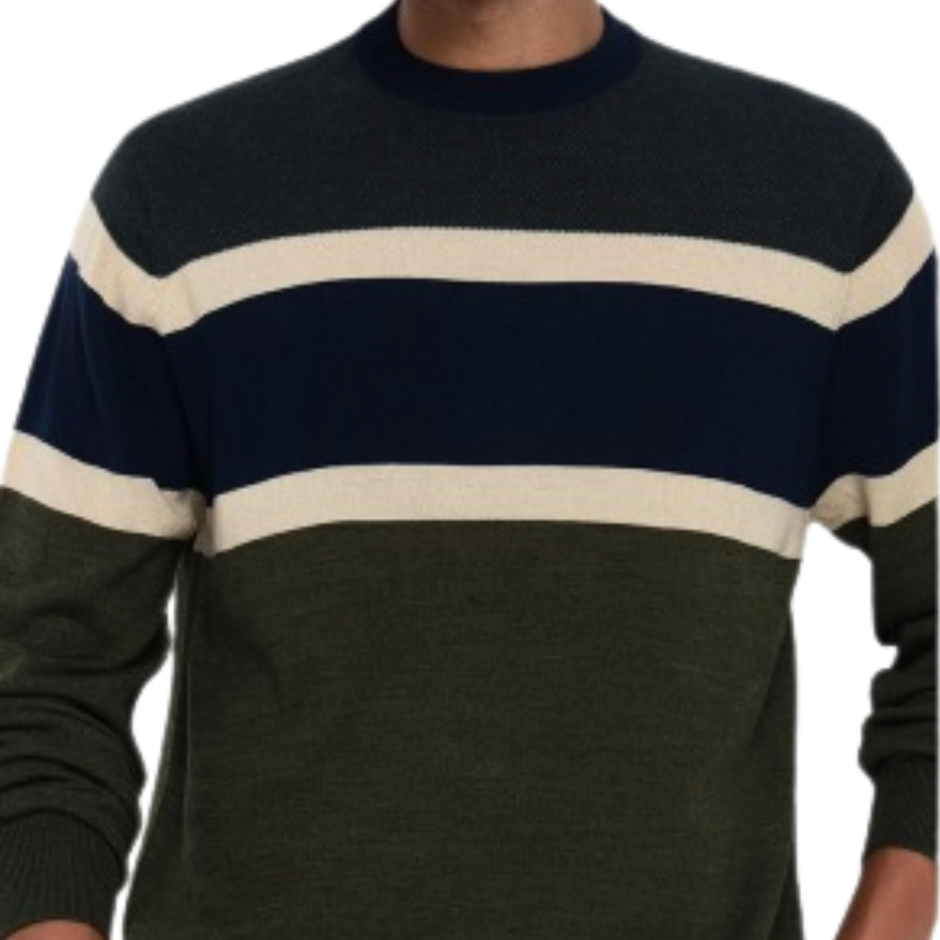 Jack Nicklaus Men’s Birdseye Stripe Merino Blend Sweater