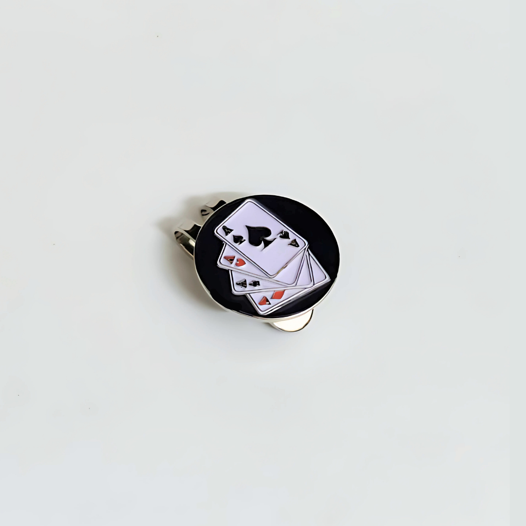 GolfBasic Ace Ball Marker & Magnetic Cap Clip