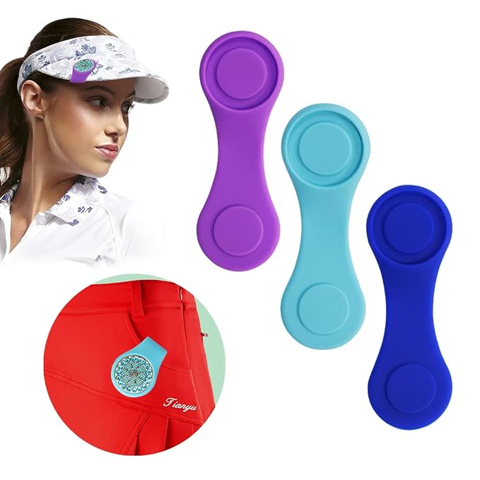 GolfBasic Silicone Ball Marker & Magnetic Cap Clip