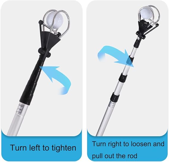 GolfBasic 15ft Telescopic for Water Golf Ball Picker
