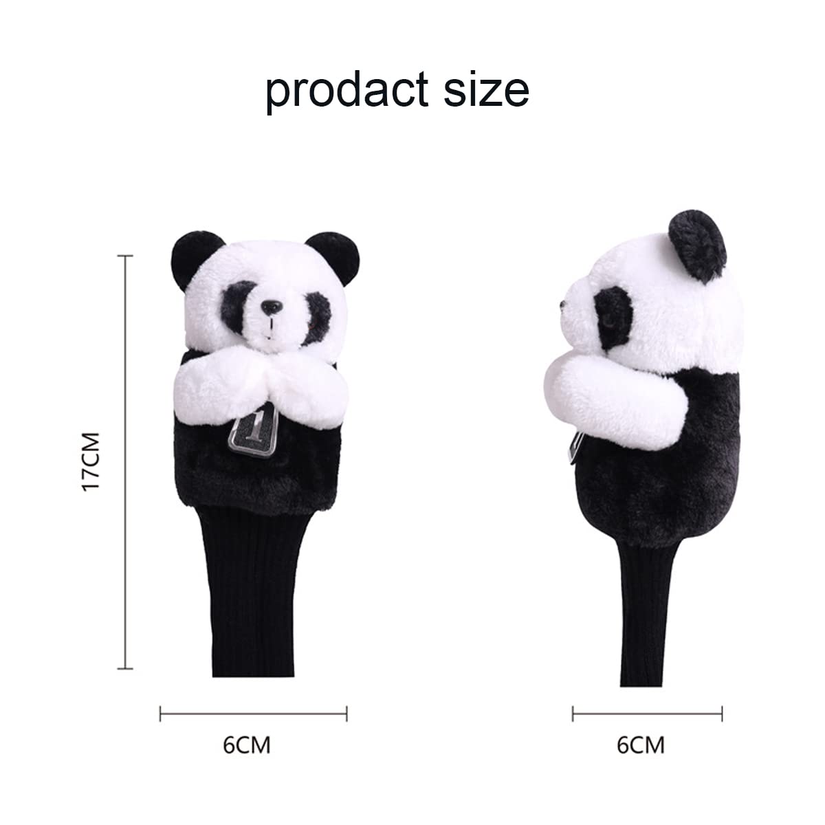 GolfBasic Wood Cover - Baby Panda