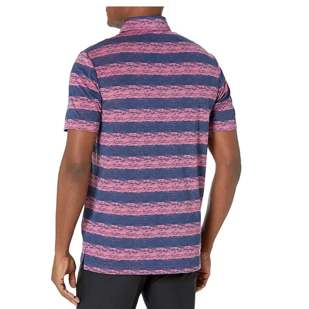Adidas Men's Painted Stripe Mesh Polo T-Shirt (US Size)