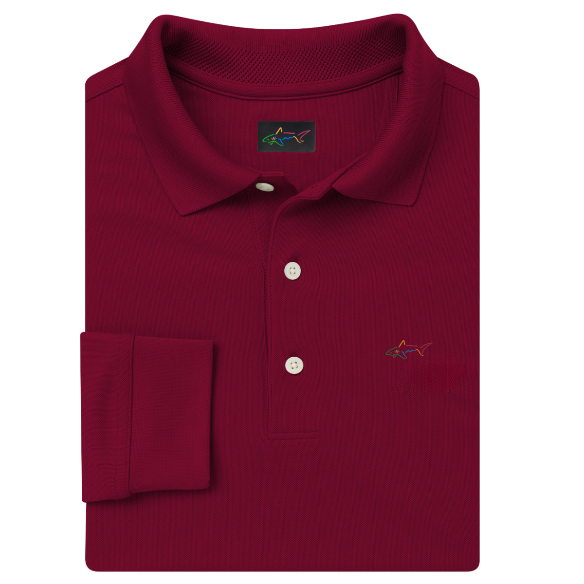 Greg Norman Long Sleeve Polo T-Shirt (US Size)
