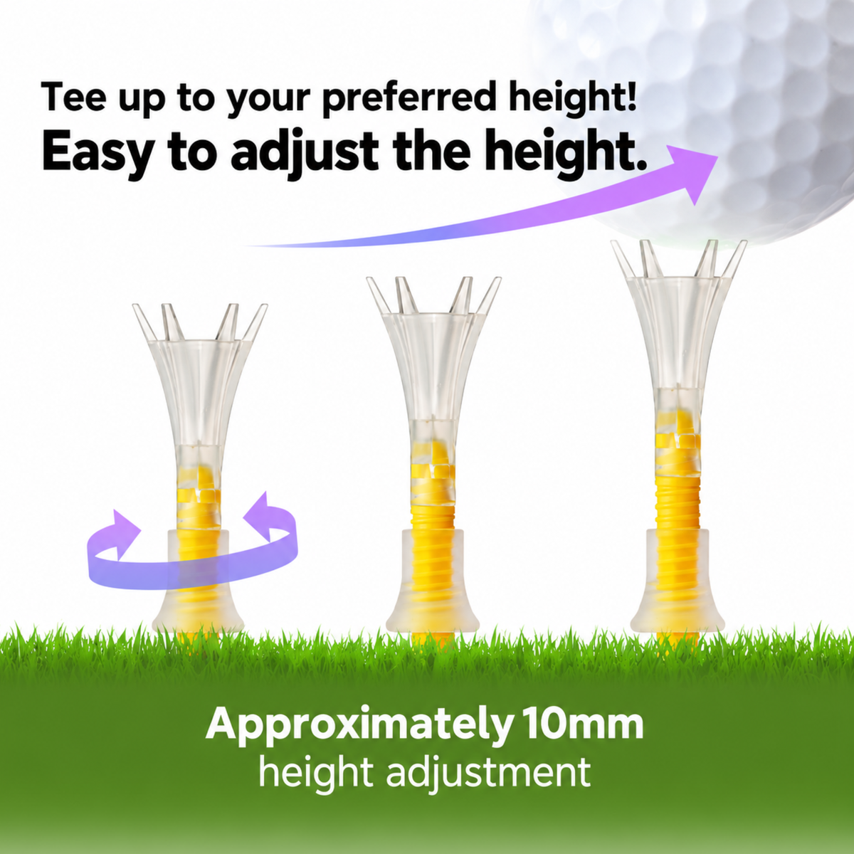 Daiya Tomahawk Golf Tees Long Short (42 & 80 mm)