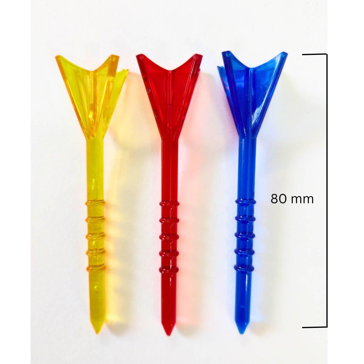 GolfBasic Transparent 80mm Golf Tees