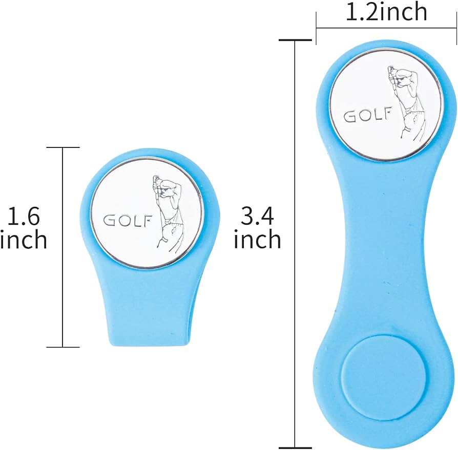 GolfBasic Silicone Ball Marker & Magnetic Cap Clip