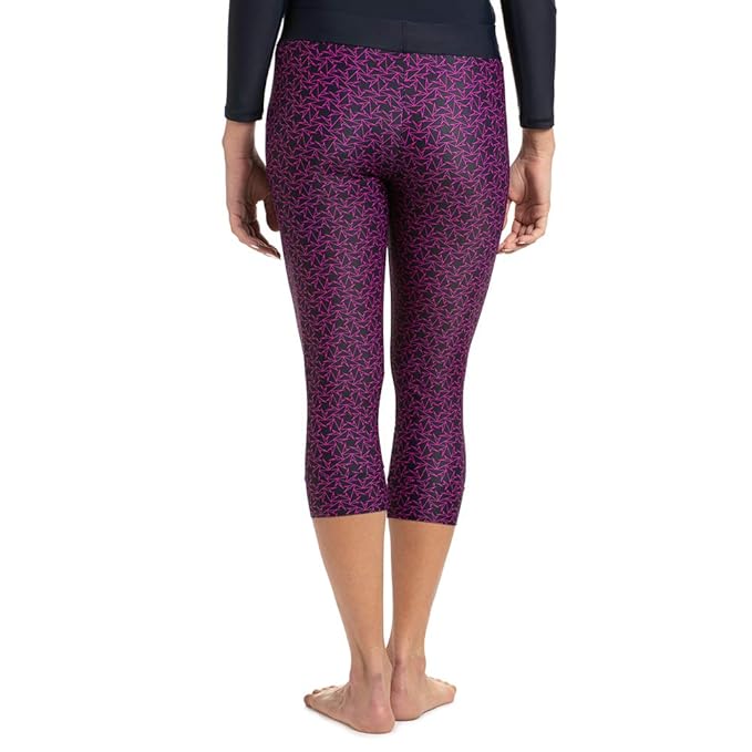 Speedo Women's Printed Contrast Swim Capri