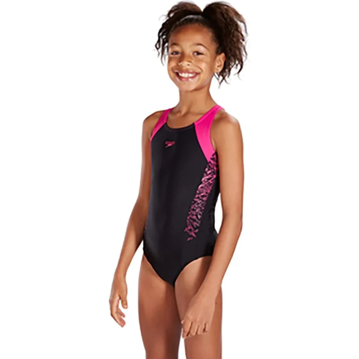 Speedo Girl's Boom Splice Muscle Back Swimsuit
