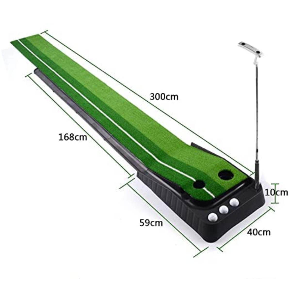 GolfBasic Deluxe Return Putting Mat (3 Metre)
