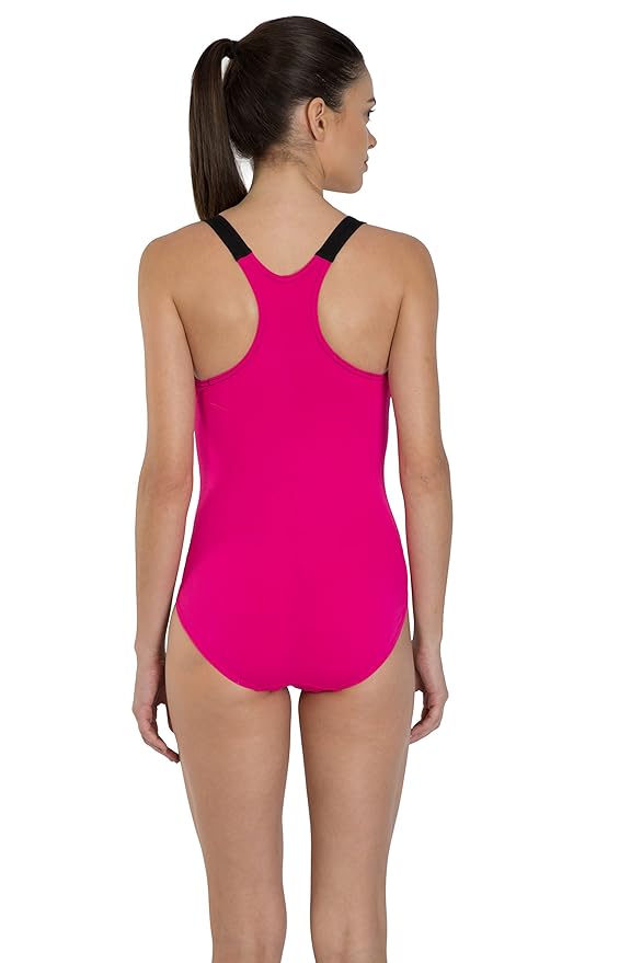 Speedo Women's Endurance+ Boom Splice Racerback One Piece Swimwear