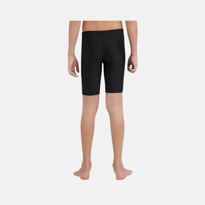 Speedo Boy's Tide Print Sports Gala Logo Jammer - Black & High Risk Red