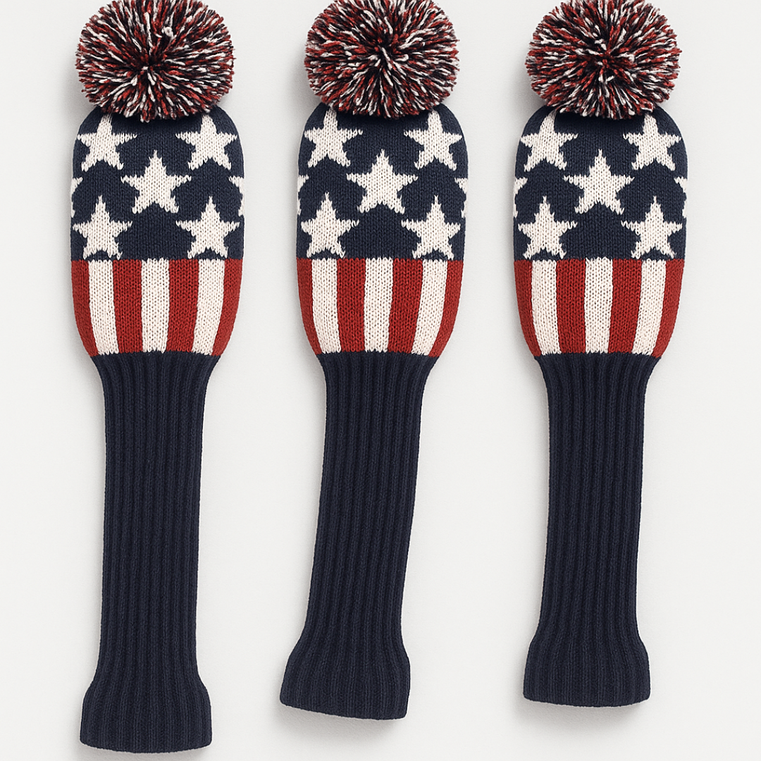 GolfBasic Star Knitted Head Covers (Set of 3 pcs)