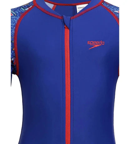 Speedo Boy's Recycled Endurance 10 Printed All In One Suit