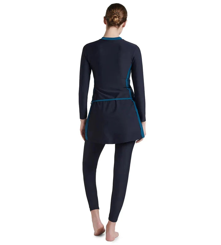 Speedo Women's Endurance10 Two Piece Full Body Suit Swimwear - TrueNavy - DarkTeal