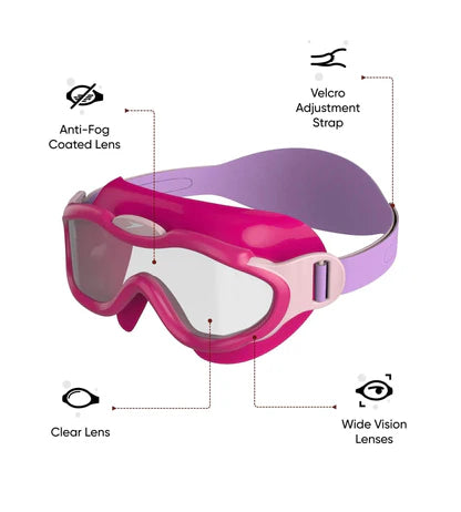 Speedo Unisex Kids Sea Squad Mask Tint-Lens Swim Goggles (Age Range - 2-6 Years)