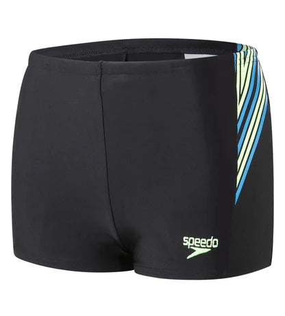 Speedo Boy's Endurance 10 Logo Panel Print Aquashort