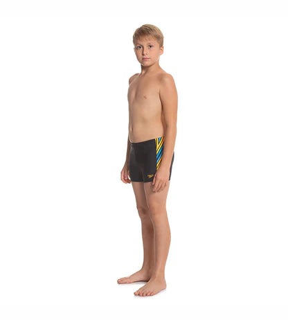 Speedo Boy's Endurance 10 Logo Panel Print Aquashort
