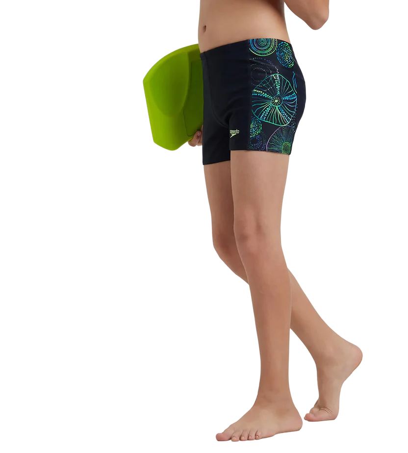 Speedo Boy's Endurance 10 Hyperboom Panel Print Aquashort