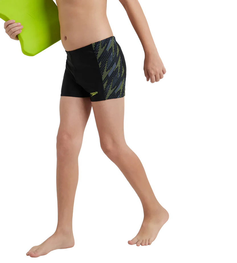 Speedo Boy's Endurance 10 Hyperboom Panel Print Aquashort