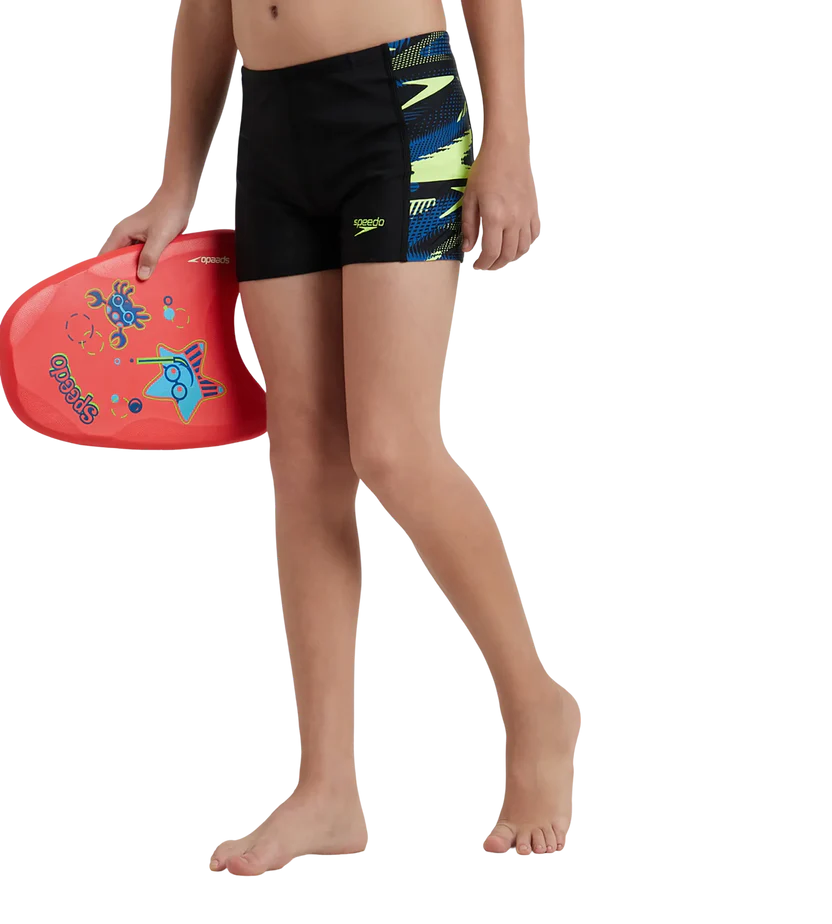 Speedo Boy's Endurance 10 Hyperboom Panel Print Aquashort