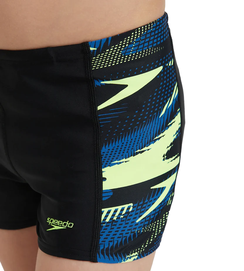 Speedo Boy's Endurance 10 Hyperboom Panel Print Aquashort