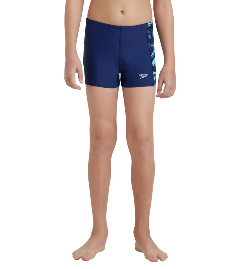Speedo Boy's Endurance 10 Hyperboom Panel Print Aquashort
