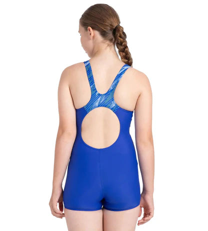 Speedo Girl's Recycled Endurance 10 Hyperboom Splice Muscleback Legsuit Swimwear
