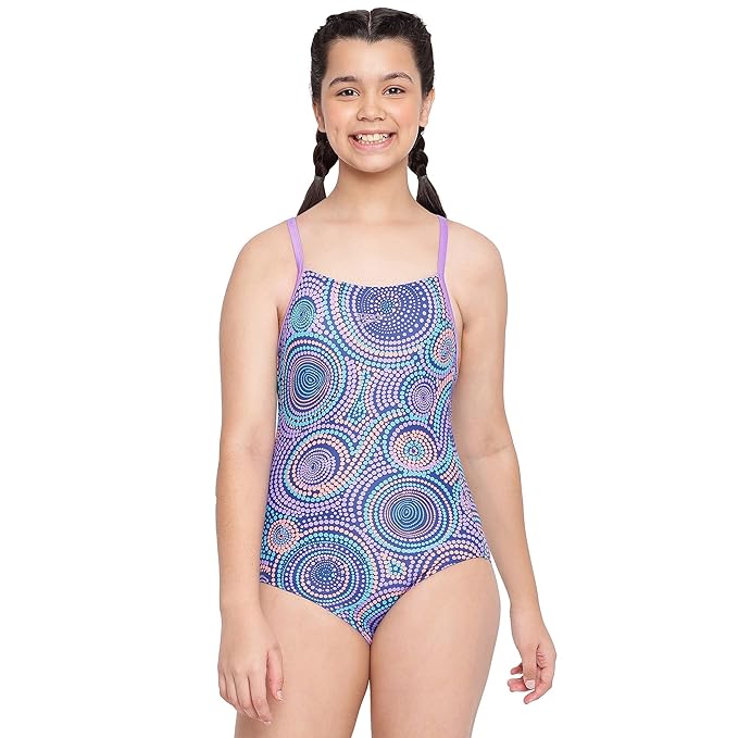 Speedo Girls Endurance Allover Digital Muscleback Swimwear